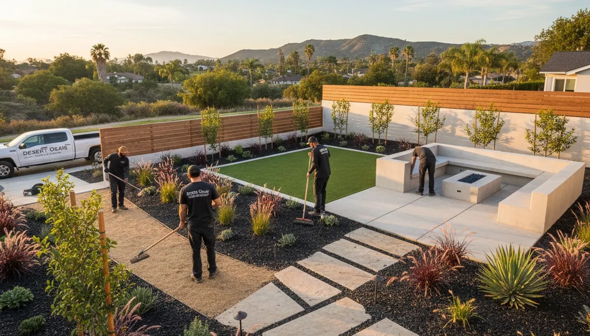 Landscaping contractors in San Diego, CA providing professional yard maintenance and design services